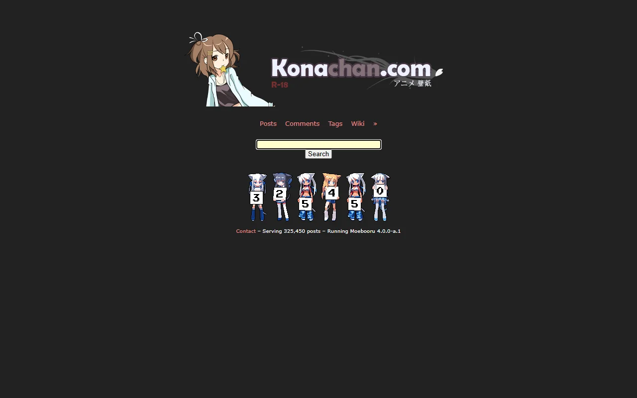 Screenshot: Konachan Screenshot of Konachan